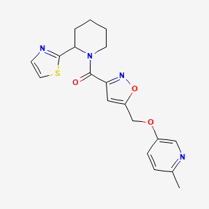 2-methyl-5-[(3-{[2-(1,3-thiazol-2-yl)-1-piperidinyl]carbonyl}-5-isoxazolyl)methoxy]pyridine