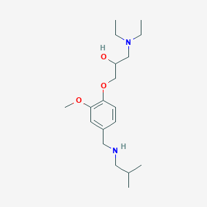 1-(diethylamino)-3-{4-[(isobutylamino)methyl]-2-methoxyphenoxy}-2-propanol