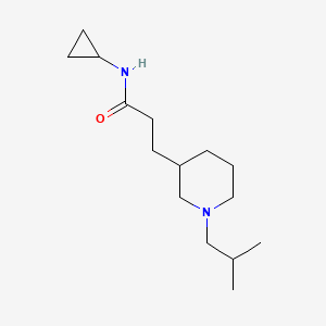 N-cyclopropyl-3-(1-isobutyl-3-piperidinyl)propanamide