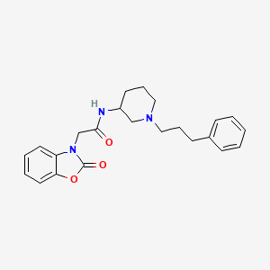 2-(2-oxo-1,3-benzoxazol-3(2H)-yl)-N-[1-(3-phenylpropyl)-3-piperidinyl]acetamide