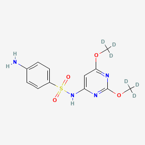 molecular formula C12D6H8N4O4S B602557 Sulfadimethoxine-d6 CAS No. 73068-02-7