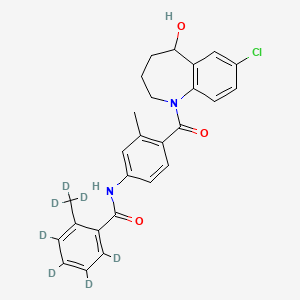 molecular formula C26H18ClN2O3D7 B602558 托伐普坦-d7 CAS No. 1246818-18-7