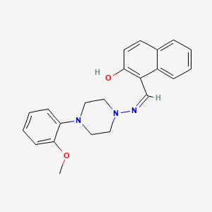 1-[(Z)-[4-(2-methoxyphenyl)piperazin-1-yl]iminomethyl]naphthalen-2-ol