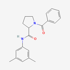 molecular formula C20H22N2O2 B6025591 1-benzoyl-N-(3,5-dimethylphenyl)prolinamide 