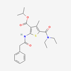 isopropyl 5-[(diethylamino)carbonyl]-4-methyl-2-[(phenylacetyl)amino]-3-thiophenecarboxylate