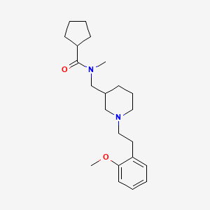 N-({1-[2-(2-methoxyphenyl)ethyl]-3-piperidinyl}methyl)-N-methylcyclopentanecarboxamide