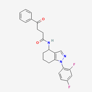 N-[1-(2,4-difluorophenyl)-4,5,6,7-tetrahydro-1H-indazol-4-yl]-4-oxo-4-phenylbutanamide