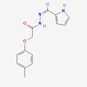 2-(4-methylphenoxy)-N-[(Z)-1H-pyrrol-2-ylmethylideneamino]acetamide