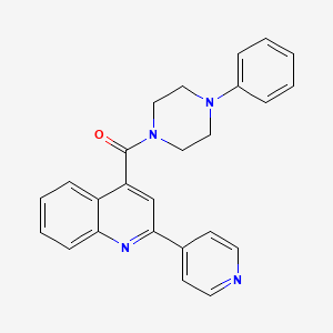 4-[(4-Phenylpiperazin-1-yl)carbonyl]-2-pyridin-4-ylquinoline