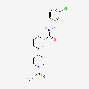 N-(3-chlorobenzyl)-1'-(cyclopropylcarbonyl)-1,4'-bipiperidine-3-carboxamide