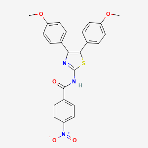 N-[4,5-bis(4-methoxyphenyl)-1,3-thiazol-2-yl]-4-nitrobenzamide