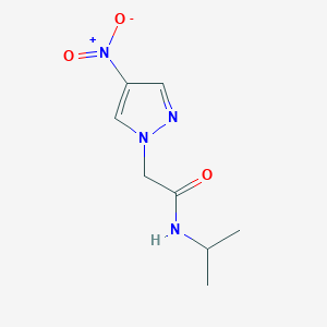 molecular formula C8H12N4O3 B6025771 N-isopropyl-2-(4-nitro-1H-pyrazol-1-yl)acetamide 