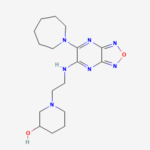 1-(2-{[6-(1-azepanyl)[1,2,5]oxadiazolo[3,4-b]pyrazin-5-yl]amino}ethyl)-3-piperidinol