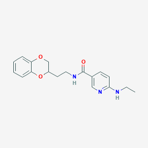 molecular formula C18H21N3O3 B6025834 N-[2-(2,3-dihydro-1,4-benzodioxin-2-yl)ethyl]-6-(ethylamino)nicotinamide 