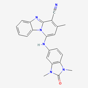 1-[(1,3-dimethyl-2-oxo-2,3-dihydro-1H-benzimidazol-5-yl)amino]-3-methylpyrido[1,2-a]benzimidazole-4-carbonitrile