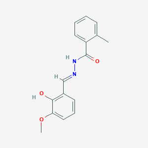 N'-(2-hydroxy-3-methoxybenzylidene)-2-methylbenzohydrazide