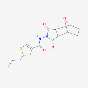 molecular formula C16H18N2O4S B6025917 N-(3,5-dioxo-10-oxa-4-azatricyclo[5.2.1.0~2,6~]dec-4-yl)-5-propyl-3-thiophenecarboxamide 