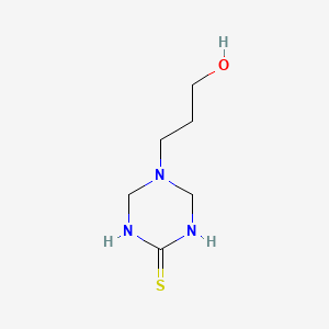 molecular formula C6H13N3OS B6025923 5-(3-hydroxypropyl)-1,3,5-triazinane-2-thione 