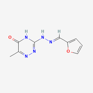 2-furaldehyde (6-methyl-5-oxo-4,5-dihydro-1,2,4-triazin-3-yl)hydrazone