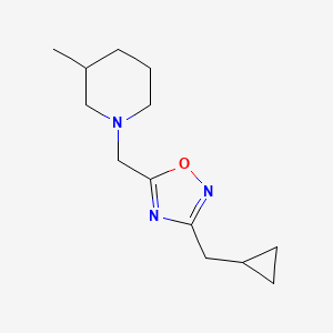 1-{[3-(cyclopropylmethyl)-1,2,4-oxadiazol-5-yl]methyl}-3-methylpiperidine