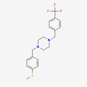 1-[4-(methylthio)benzyl]-4-[4-(trifluoromethyl)benzyl]piperazine