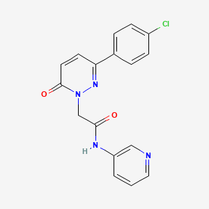 2-(3-(4-chlorophenyl)-6-oxopyridazin-1(6H)-yl)-N-(pyridin-3-yl)acetamide