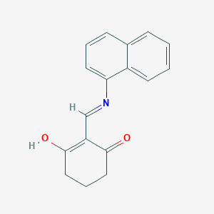 molecular formula C17H15NO2 B6026101 2-[(1-naphthylamino)methylene]-1,3-cyclohexanedione 