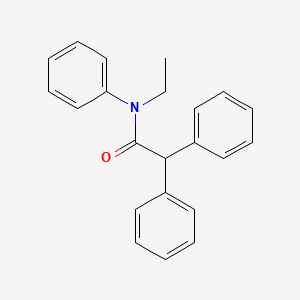 molecular formula C22H21NO B6026136 N-ethyl-N,2,2-triphenylacetamide 