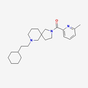 7-(2-cyclohexylethyl)-2-[(6-methyl-2-pyridinyl)carbonyl]-2,7-diazaspiro[4.5]decane