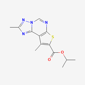 isopropyl 2,9-dimethylthieno[3,2-e][1,2,4]triazolo[1,5-c]pyrimidine-8-carboxylate