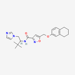 N-[1-(1H-imidazol-1-ylmethyl)-2,2-dimethylpropyl]-5-[(5,6,7,8-tetrahydro-2-naphthalenyloxy)methyl]-3-isoxazolecarboxamide