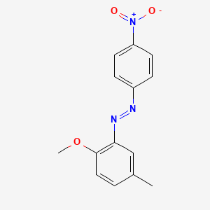 molecular formula C14H13N3O3 B6026266 Diazene, (2-methoxy-5-methylphenyl)(4-nitrophenyl)- CAS No. 29530-50-5