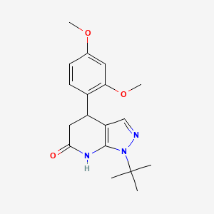 1-tert-butyl-4-(2,4-dimethoxyphenyl)-1,4,5,7-tetrahydro-6H-pyrazolo[3,4-b]pyridin-6-one