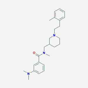 3-(dimethylamino)-N-methyl-N-({1-[2-(2-methylphenyl)ethyl]-3-piperidinyl}methyl)benzamide