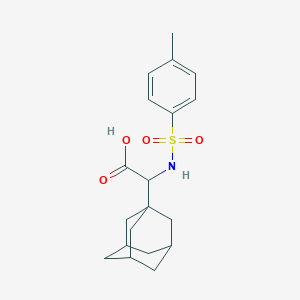 molecular formula C19H25NO4S B6026342 2-(1-Adamantyl)-2-[(4-methylphenyl)sulfonylamino]acetic acid 