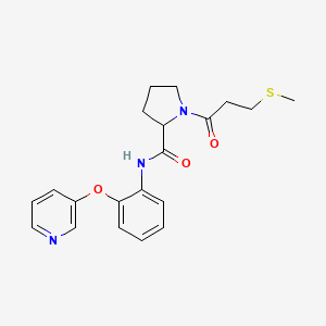 1-[3-(methylthio)propanoyl]-N-[2-(3-pyridinyloxy)phenyl]prolinamide