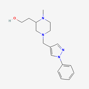 2-{1-methyl-4-[(1-phenyl-1H-pyrazol-4-yl)methyl]-2-piperazinyl}ethanol trifluoroacetate (salt)