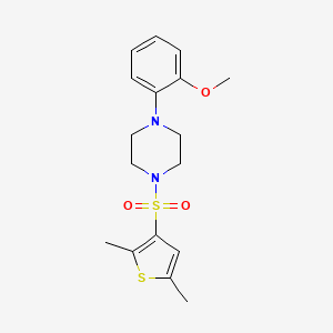 molecular formula C17H22N2O3S2 B6026373 1-[(2,5-dimethyl-3-thienyl)sulfonyl]-4-(2-methoxyphenyl)piperazine 