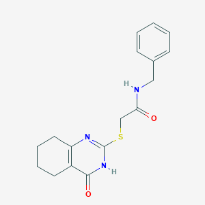 N-benzyl-2-[(4-oxo-3,4,5,6,7,8-hexahydro-2-quinazolinyl)thio]acetamide