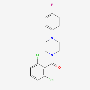 molecular formula C17H15Cl2FN2O B6026510 1-(2,6-dichlorobenzoyl)-4-(4-fluorophenyl)piperazine 