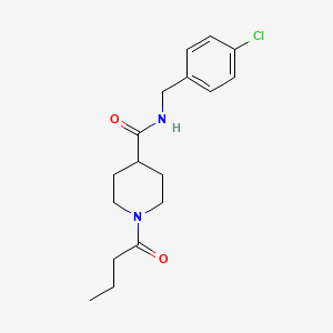 1-butyryl-N-(4-chlorobenzyl)-4-piperidinecarboxamide