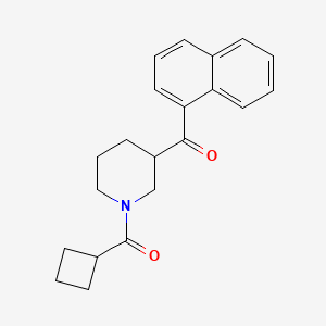 molecular formula C21H23NO2 B6026607 Cyclobutyl-[3-(naphthalene-1-carbonyl)piperidin-1-yl]methanone 