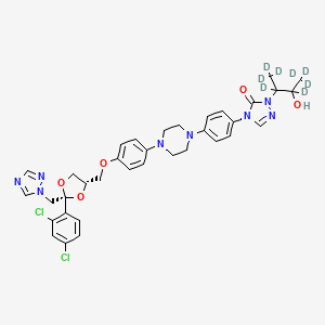 molecular formula C35H30D8Cl2N8O5 B602661 羟基伊曲康唑-d8 CAS No. 1217516-26-1