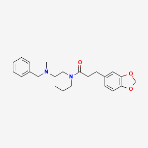 1-[3-(1,3-benzodioxol-5-yl)propanoyl]-N-benzyl-N-methyl-3-piperidinamine