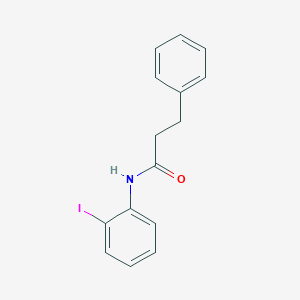 molecular formula C15H14INO B6026640 N-(2-iodophenyl)-3-phenylpropanamide 