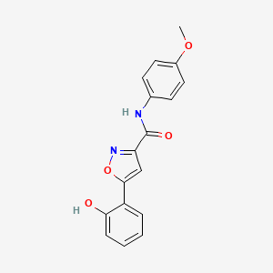 molecular formula C17H14N2O4 B6026644 5-(2-hydroxyphenyl)-N-(4-methoxyphenyl)-3-isoxazolecarboxamide 