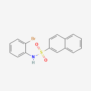 molecular formula C16H12BrNO2S B6026654 N-(2-bromophenyl)-2-naphthalenesulfonamide 