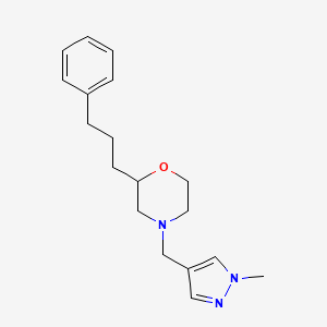 4-[(1-methyl-1H-pyrazol-4-yl)methyl]-2-(3-phenylpropyl)morpholine