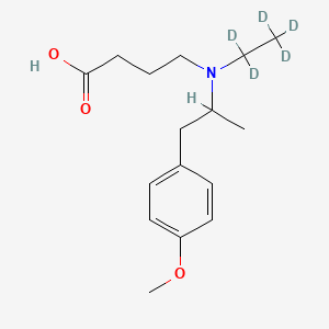 molecular formula C16H20NO3D5 B602668 米贝维林酸 D5 CAS No. 2070015-30-2