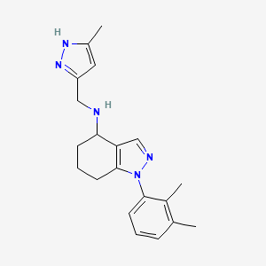 1-(2,3-dimethylphenyl)-N-[(5-methyl-1H-pyrazol-3-yl)methyl]-4,5,6,7-tetrahydroindazol-4-amine